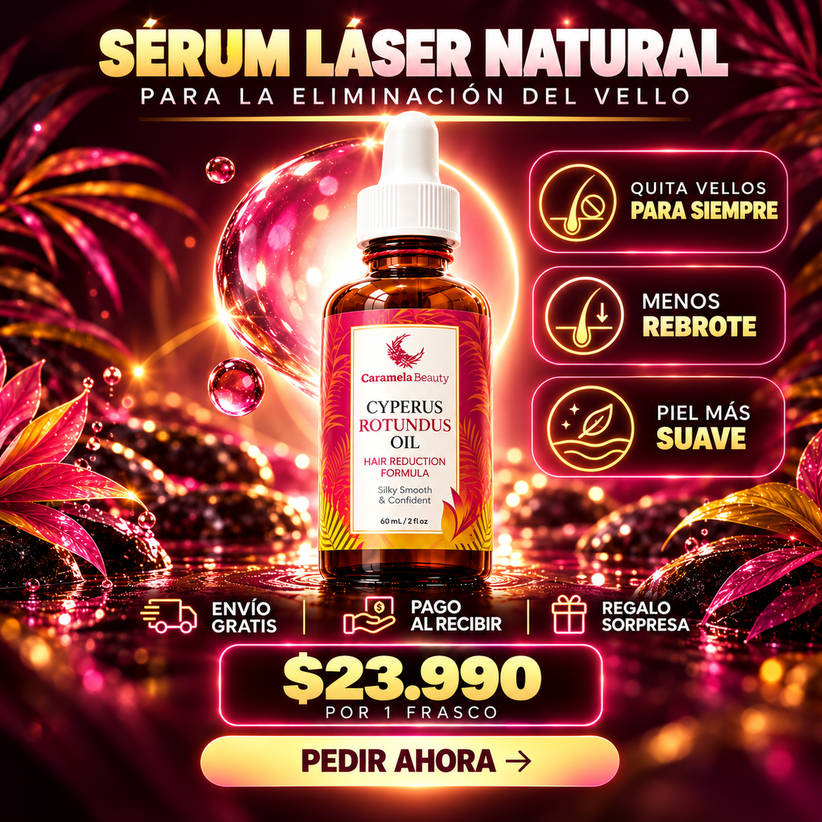 CYPERUS 60ML™ Original ¿Cansada de depilarte y que el vello vuelva a crecer?