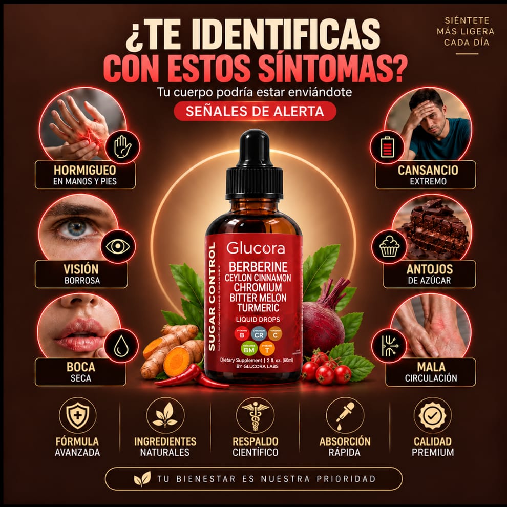 Glucora™ – ¿Bajones de Azucar & Mareos repentinos? 50%OFF